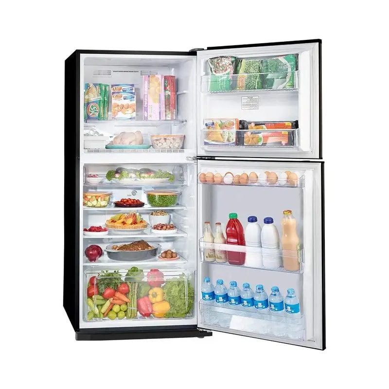 ثلاجة تورنيدو ، 2 باب ، انفرتر ، فريزرعلوى ، نوفروست ، 296 لتر ، RF-31FTV-BK - اسود - عرض بديل