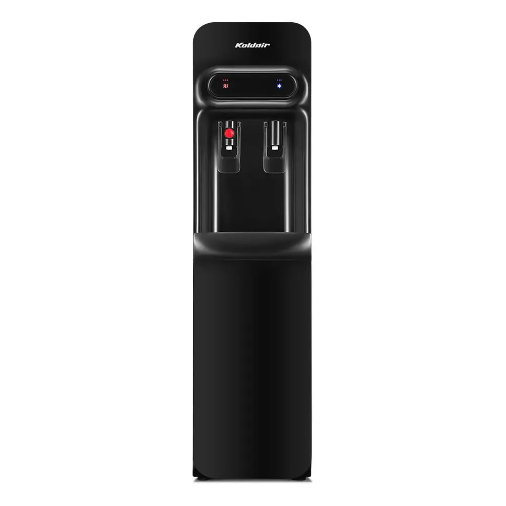 مبرد مياه ديسبينسر كولدير، 2 حنفية، بارد - ساخن، KWD Slim - أسود