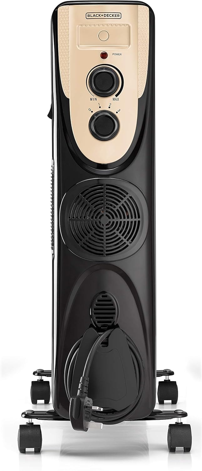 دفاية زيت بلاك+ديكر، 2500 واط، 11 ريشة، أسود - OR011FD (ضمان دولي ) - عرض بديل