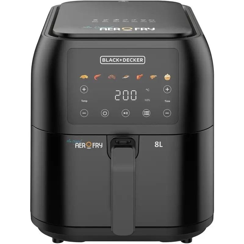 قلاية هوائية بلاك اند ديكر، 8 لتر، 1700 وات،SAF80-B5- اسود (ضمان دولي ) - عرض بديل