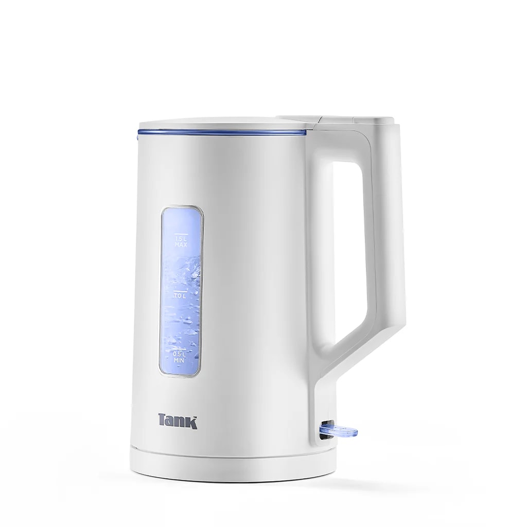 غلاية كهربائية تانك سيف تاتش زجاجيه، 1.5 لتر إطار فضي – DG-2338 - عرض بديل