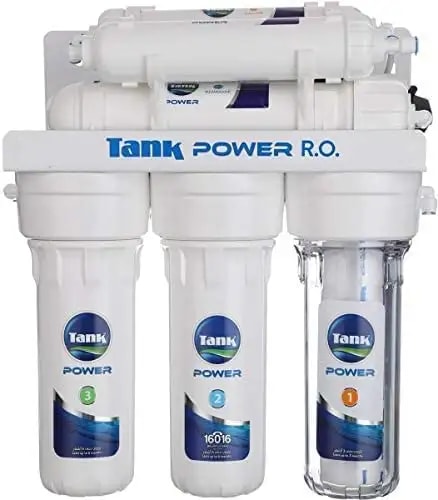 نظام فلتر مياه RO تانك باور، 7 مراحل - ابيض