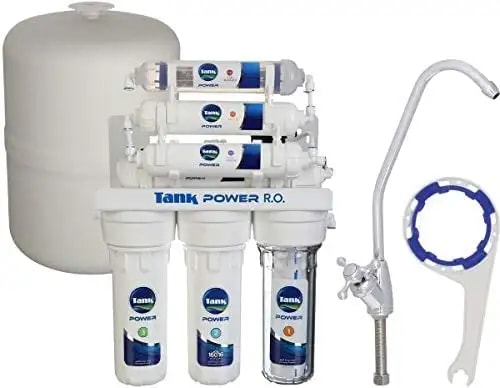 نظام فلتر مياه RO تانك باور، 7 مراحل - ابيض - عرض بديل
