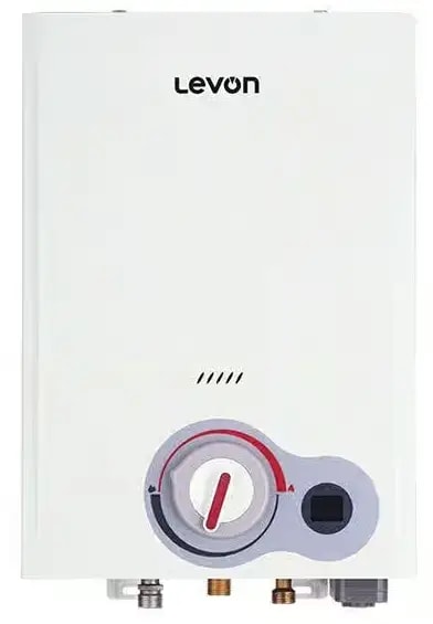 سخان مياه غاز ليفون، 6 لتر، شاشة ديجيتال، 6518124 - ابيض