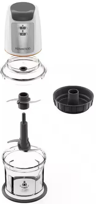 كبة كينوود، 500 مل، 500 وات، سرعتان، CHP61.100WH - فضي ابيض (ضمان دولي) - عرض بديل