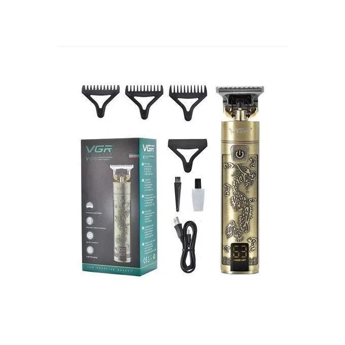 ماكينة حلاقة كهربائية للرجال في جي ار، استخدام جاف، ذهبي، V-076