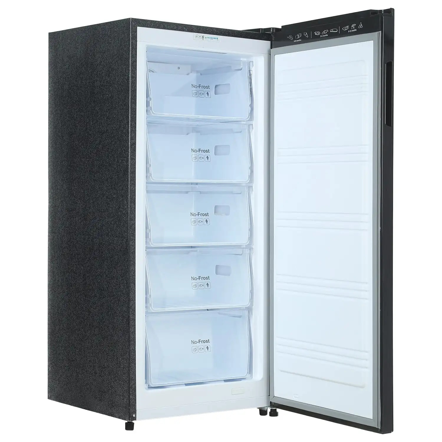 Fresh Upright Freezer FNU-LR250BC ,5 Drawers Black - Inner Hand - alternate view