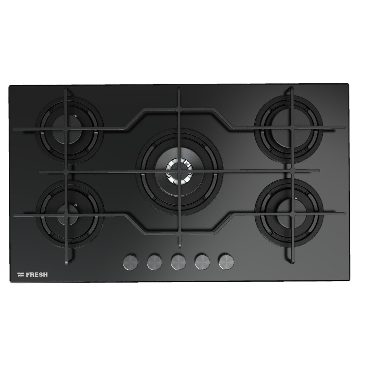 بوتاجاز بلت ان فريش، 90 سم، 5 شعلة، غاز، 9623 - اسود