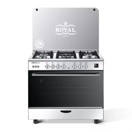 رويال جاز بوتاجاز كريستال كاست 5 شعلة مروحة أمان كامل ديجيتال 60*90 سم 2010255 - عرض بديل