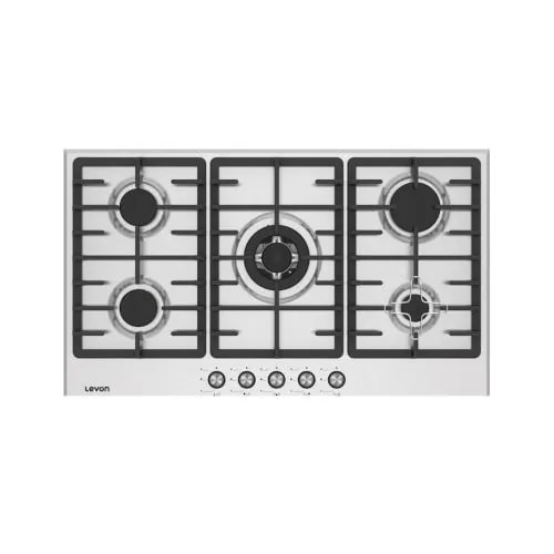 ليفون مسطح غاز بيلت ان 90 سم 5 شعلة حوامل زهر أمان كامل L-1611003 - عرض بديل